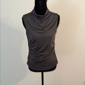 Elegant Charcoal Sleeveless Women's Tank Top